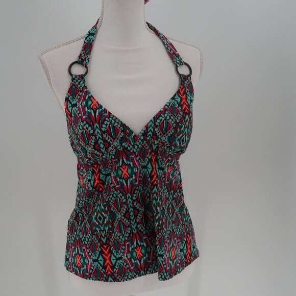 Converse Multi-Color Halter Tankini Top Size Medium NWT - Picture 1 of 8